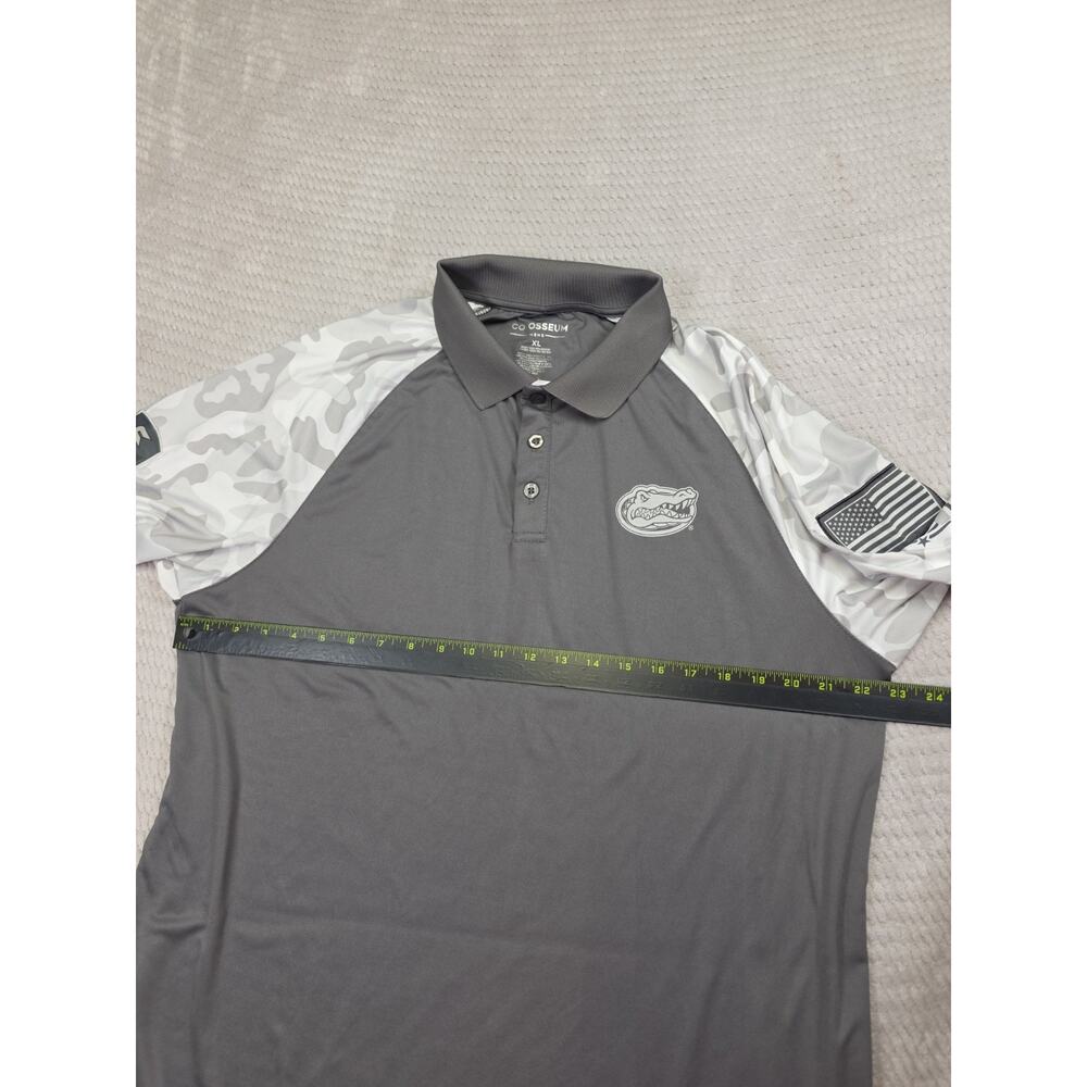 Colosseum Shirt Mens XL Florida Gators Oht Military Camo Gray Polo - Picture 3 of 6